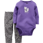 Baby Girls' 2-Piece Bodysuit and Pant Set