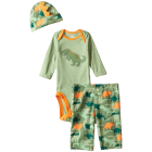 Baby Boys' Three-Piece Bodysuit Cap and Pant Set