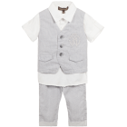 Baby Boys Shirt Waistcoat & Trousers Set